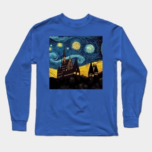 Starry Night Wizarding School Van Gogh Long Sleeve T-Shirt